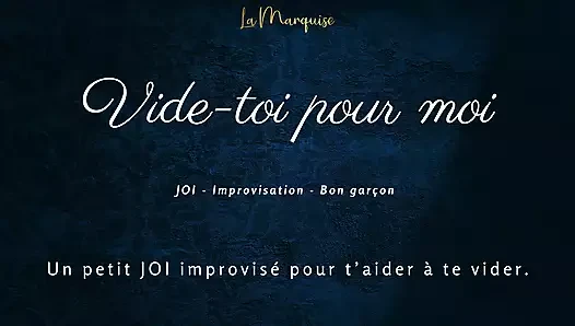 [French Audio Porn] Little JOI to empty you, like a good boy