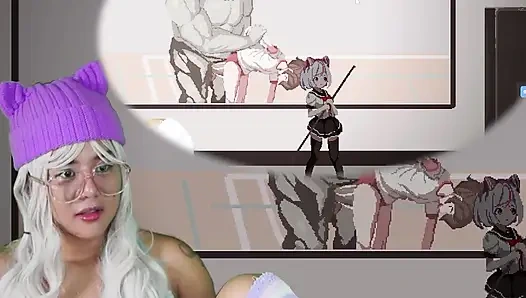 Sevimli oyuncu kız syahata oynarken şok oluyor