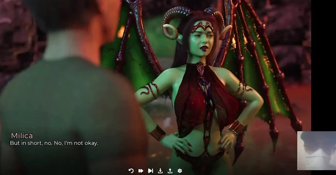 Bir şeytan succubus'ını sert sikiyorum! Onu gırtlağına kadar alıyorum ve götüne boşalıyorum.
