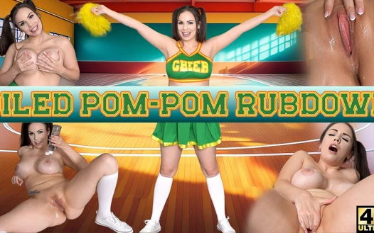 Yağlanmış pom-pom rubdown - immeganlive