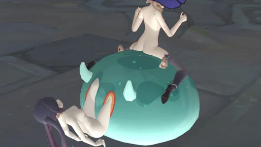 Genshin effect slime sıcak seks lisa mona