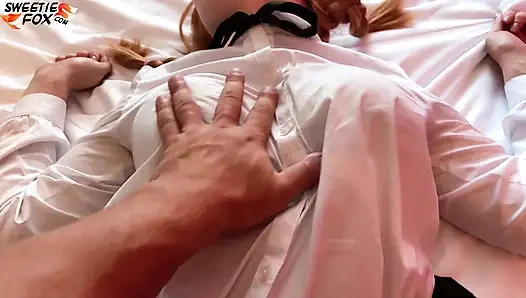 Teacher Whipped and Fucked Sexy Student for her to Pass Exam