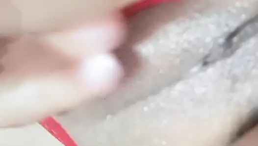 The stepsister's virgin pussy, I tease her with my huge cock and my tip