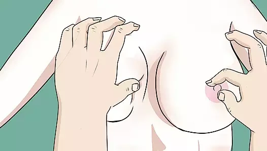 Sakura yatakta sikiliyor ve oynuyor - naruto