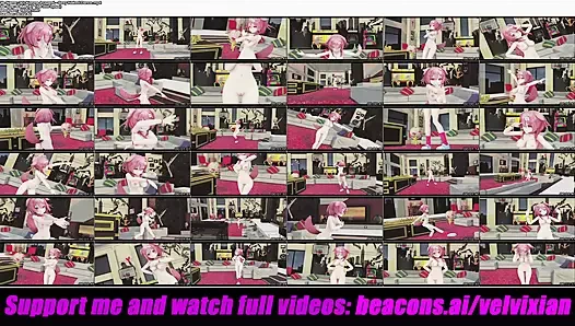 Korone inugami - seksi çıplak dans (3 boyutlu hentai)