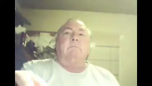 Büyükbaba inme üzerinde web kamerası