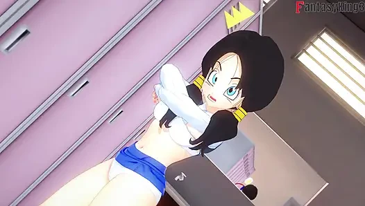 Videl neredeyse Gohan'ı Android 21 ile seks yaparken buluyor - dragonball zex serisi