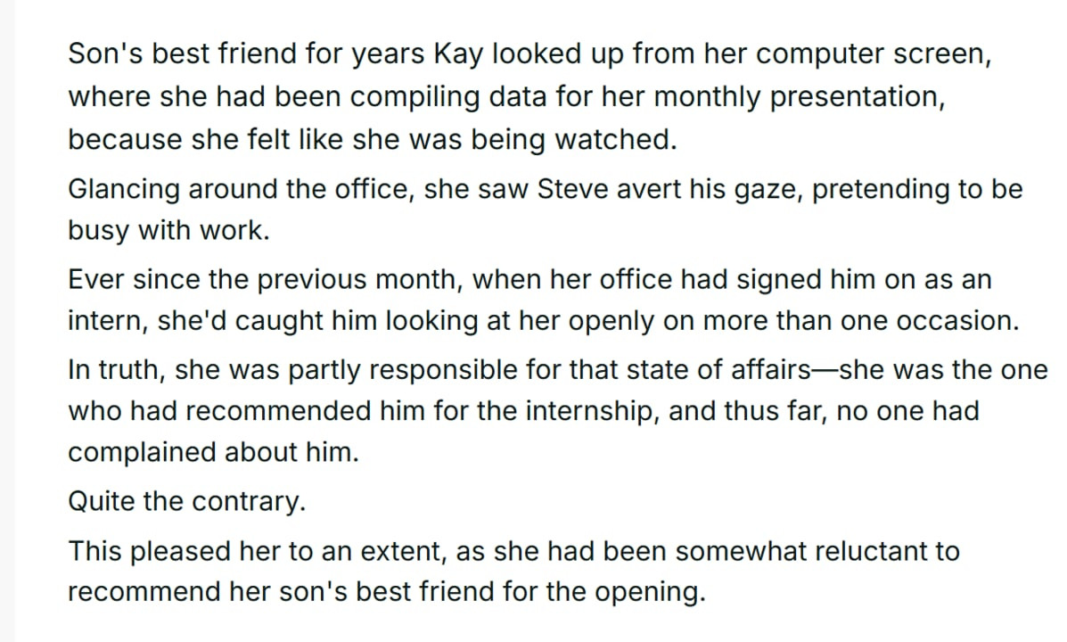 Steve had been her son's best friend for years