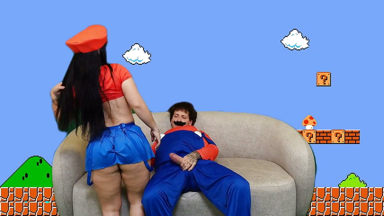 Super Mario Kızı Sıkı Vajinasını Blowback Etmek İçin Prenses Peach'i Unuttuğu İçin Veriyor