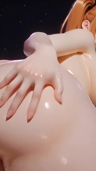 Orange-Haired Thick Doll Pussy Rub & Squirt in Luxury farm - Chubby Big Ass | Clip 1