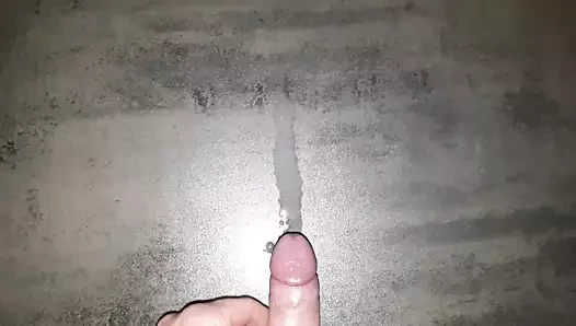 Bir hafta yük - uzun mastürbasyon seansından sonra büyük cumshot