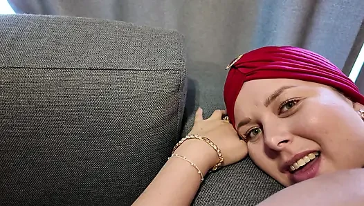 Türbanlı Türk üvey anne ile seks