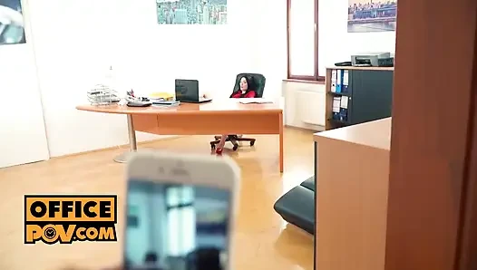 Itspov - ofis fahişesi Mia Evans boşalana kadar sikini sikiyor