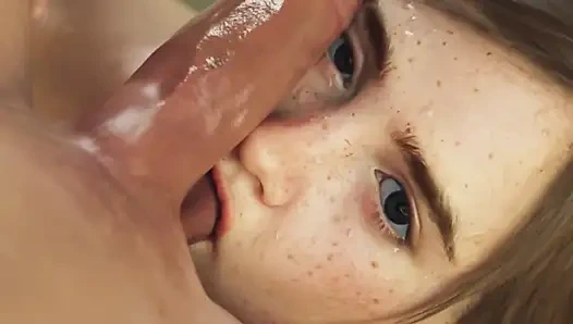 Azgın genç sarışın büyük siyah yarakla sert sikişiyor 3D