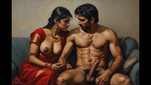 Kırmızı bikinili Hintli kadın ateşli ıslak yenge amcığı üvey oğlu tarafından domaltılarak sikiliyor