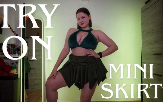 3 Sevimli Mini Etek Deniyorum - Orman Yeşili, Pembe Yaylar Ve Bordo Kayışları