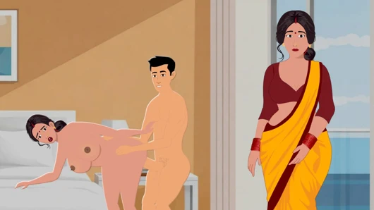 Hintli kadın kayınbiraderi tarafından sert sikiliyor