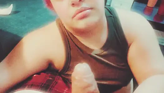 Dominikli amatör çift - ona sakso çekiyor ve mastürbasyon yapıyor, iri güzel kadın!