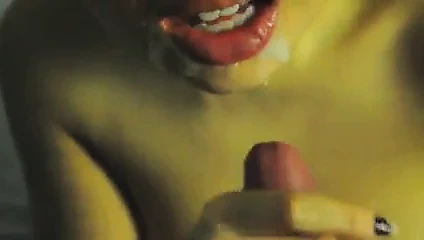 yakın çekim oral seks handjob ve yüz