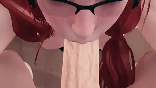 Orta yaşlı seksi üvey anne üvey oğluna iki kez boşalmasına yardım ediyor