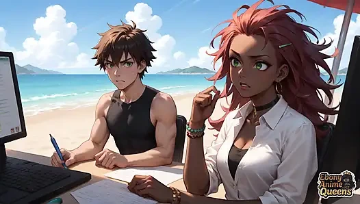 Dört zenci kraliçe. 1 plaj. Oral seks, üçlü seks. Ateşli, pis sürtük. Azgın, porno.