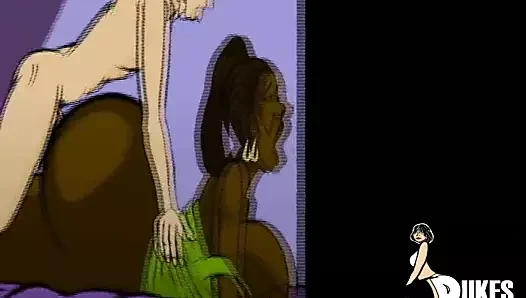 Abanoz ve beyaz sürtükler o büyük aleti alıyor!!