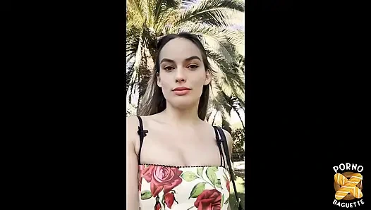 Хлоя, великолепная брюнетка, хочет, чтобы ее жестко трахнули