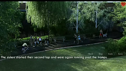 Karı ve üvey anne #6 pat ile bir koşuya gidiyor