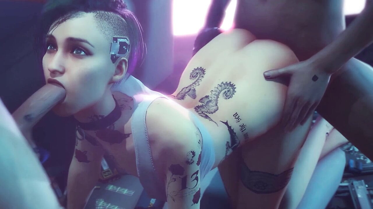 3d derleme: cyberpunk, judy alvarez ve panam palmer, oral seks, anal sikiş, sansürsüz hentai derlemesi