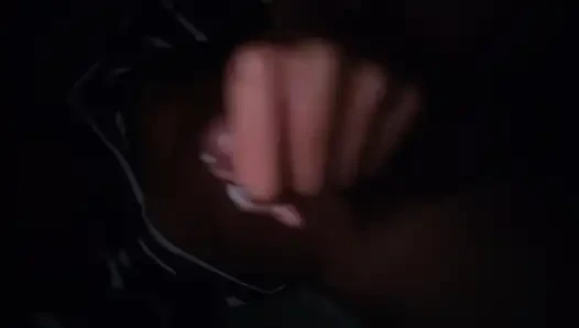 Squirting the trunk at night in the room 🥵