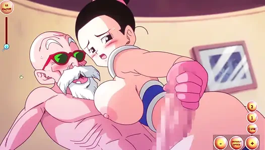 Kame paradise multiversex 2 - chichi, goku'nun karısı Roshi'nin yarağıyla oynuyor