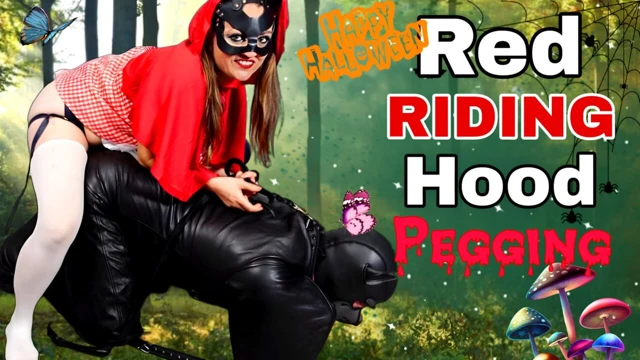 Red Pegging Hood! Kadın egemenliği anal belden bağlamalı esaret bdsm hakimiyeti gerçek ev yapımı amatör orta yaşlı seksi üvey anne