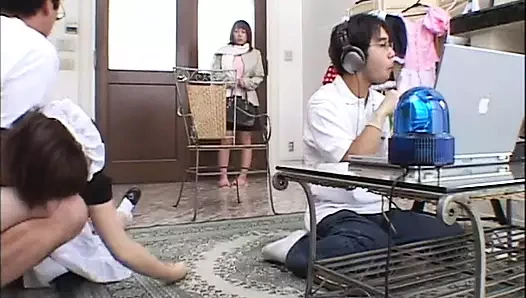 Japon hizmetçi berbat sert ve derin