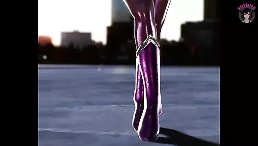 Büyük memeli seksi oni orta yaşlı seksi kadın dans ediyor