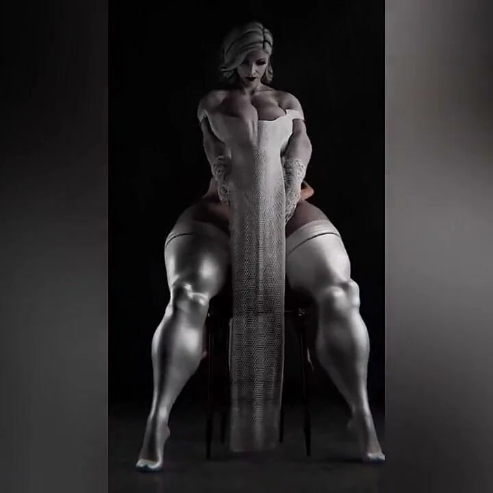 Ai3d orta yaşlı seksi kadın - lady dimitrescu yakın çekim yolculuk
