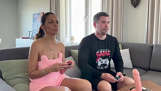 Perfect Wife: I Get to Fuck Her Ass if I Win Against Her Playing Video Games