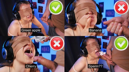 Çok çılgın bir numara! En iyi arkadaşım meyveyi tahmin ederken beni kandırdı. XSanyAny LEZZET OYUNU 2024.06.23