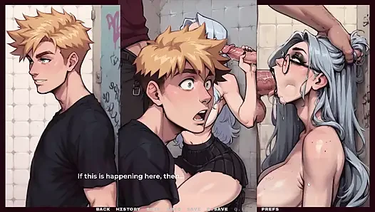 Yeni Kız Arkadaşım [ Tabu Hentai Oyunu ] Bölüm 40 Gotik Kız Kulüp Tuvaletinde Penis Emiyor!