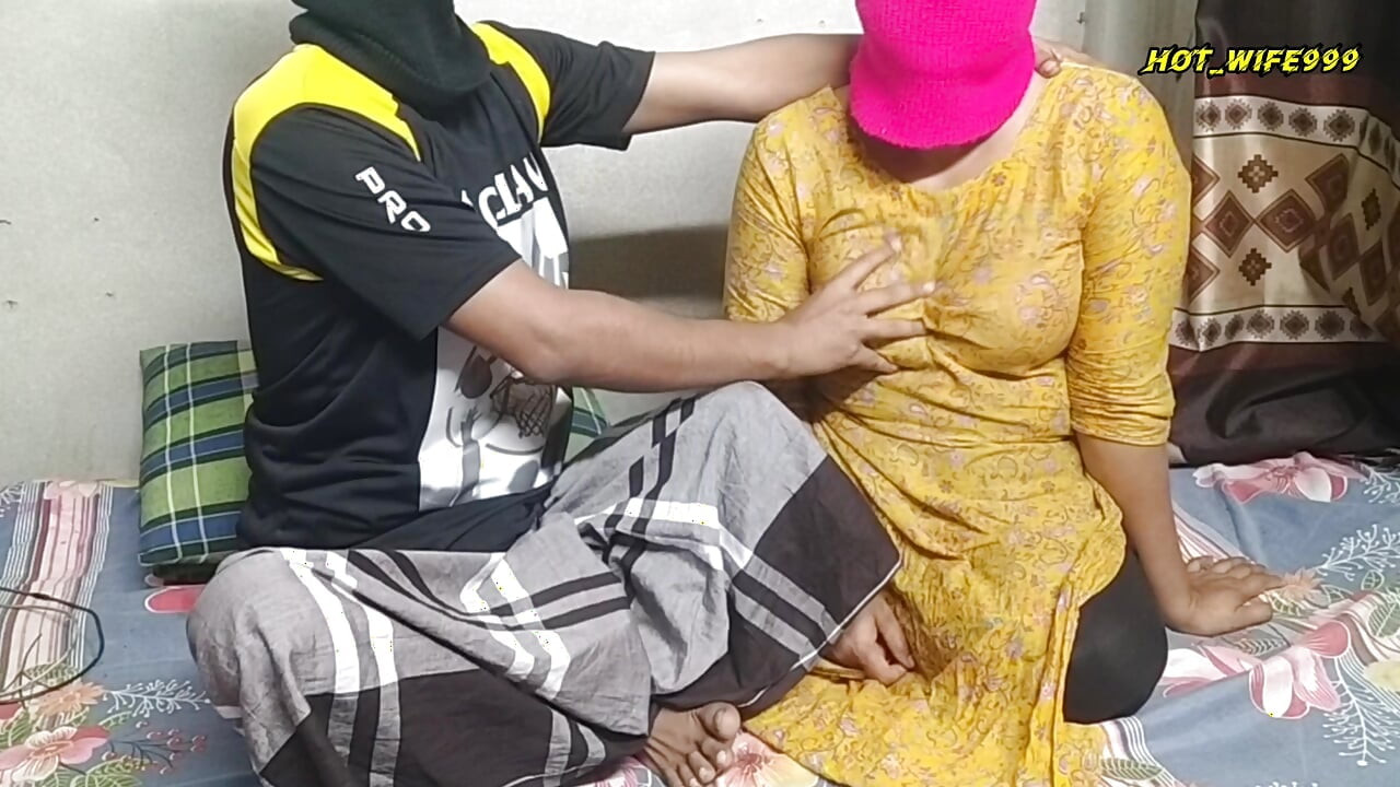 Desi village wife with husband first time romance