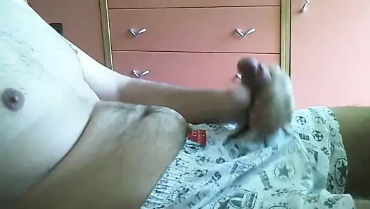 Genç oğlan boşalıyor