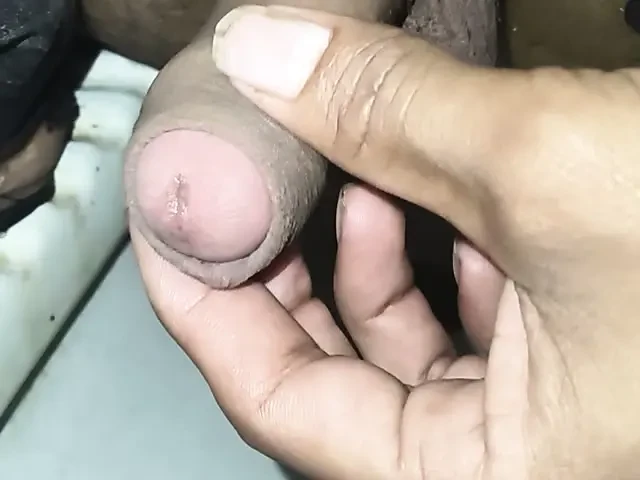 The village boy inside the toilet