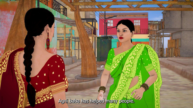 Dhongi Baba quenched the thirst of Desi Bhabhi's pussy by Fucked her in the ashram