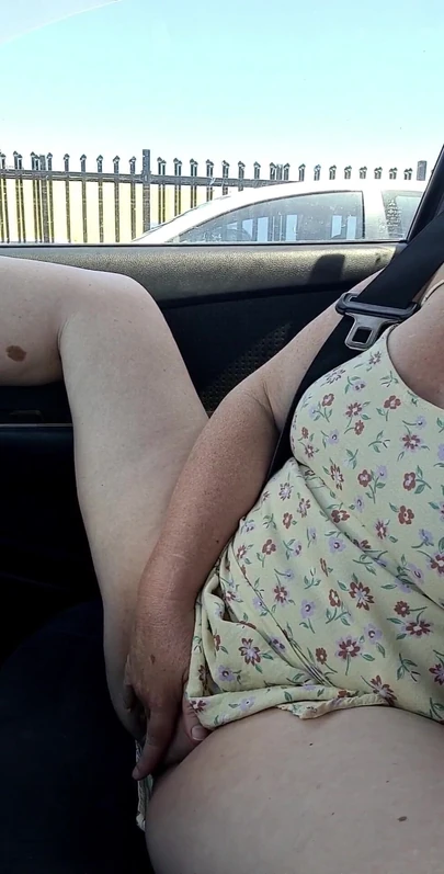 Игра с киской в машине