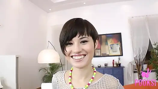 Tam video! Ateşli kısa saçlı esmer michelle b süper götten sikiliyor ve atm dölleniyor!