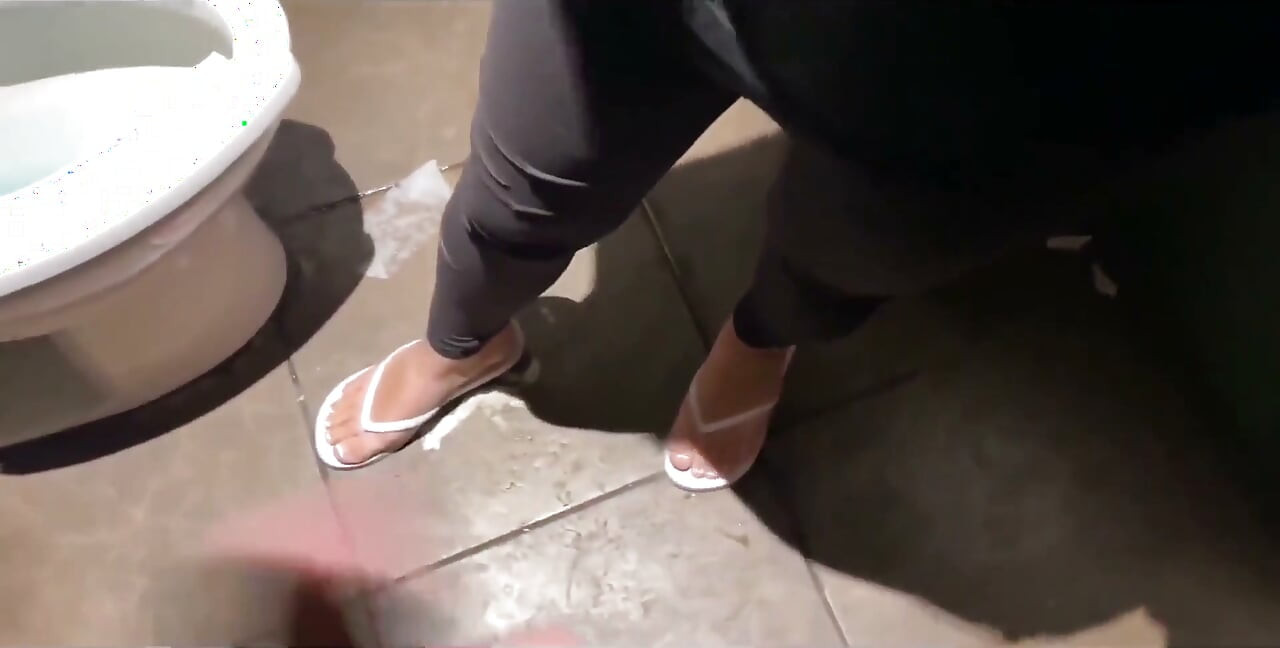 Snuck Into the Restroom for Date Night Sex