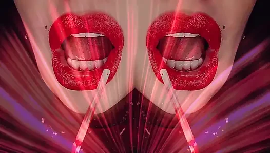 Büyüleyici asmr! 31 talimatı ile kırmızı dudaklara boşalma!
