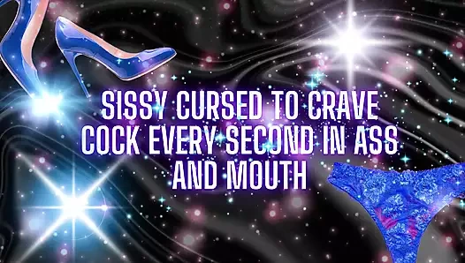 Kadın kılıklı götten ve ağızdan her saniye yarak arzu etmek için lanetleniyor