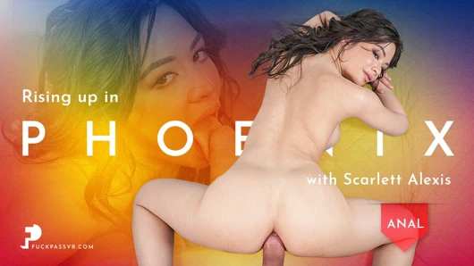 Fuckpassvr - baştan çıkarıcı esmer Scarlett Alexis sikişmene ve göt deliğine boşalmana izin vererek seni şımartıyor