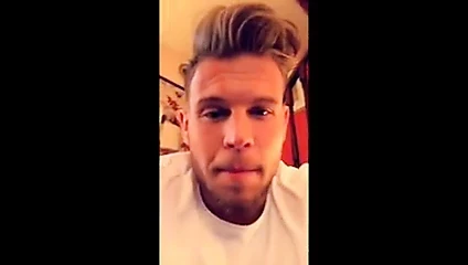 A hot muscule gay jerks off