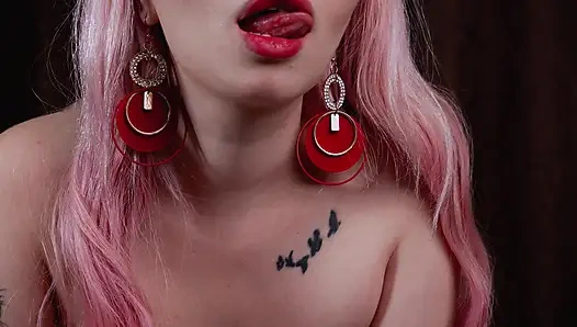 Hermosa chica te humilla a una perdedora y te escupe! Humillación de polla